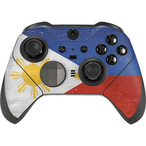Philippines Flag Distressed Xbox Elite Wireless Controller Series 2 Skin